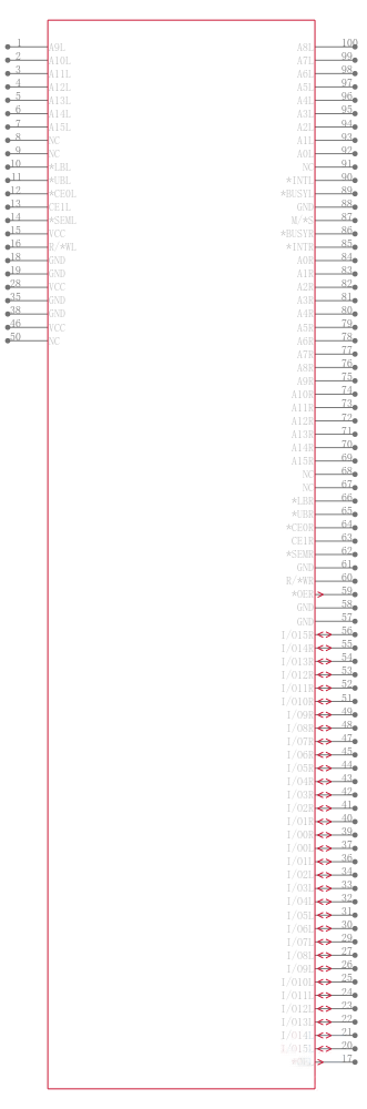 CY7C027V-20AC引脚图