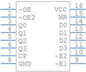 CD74HC173M引脚图