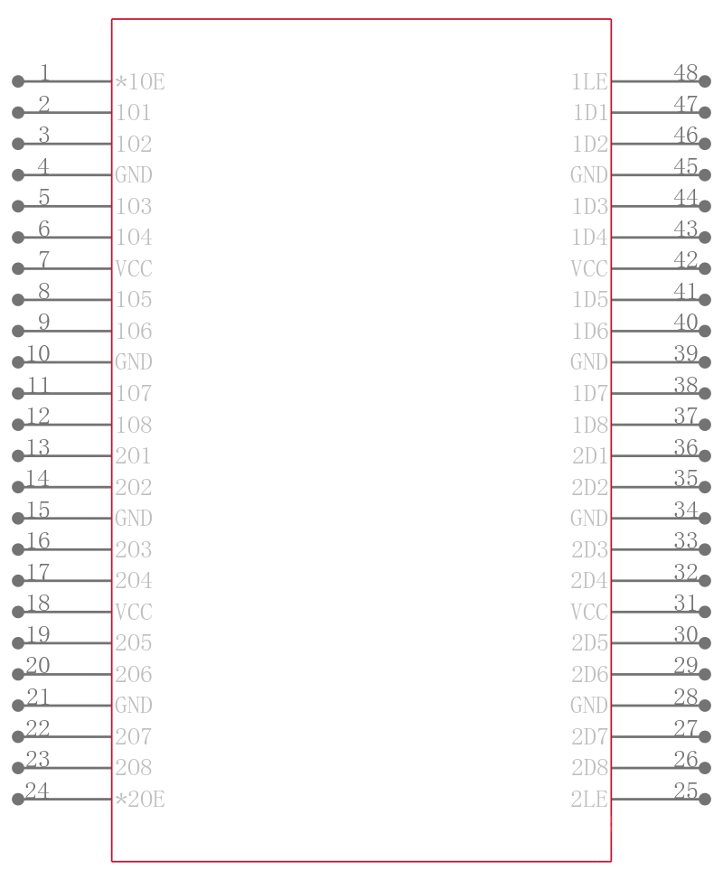 CY74FCT16373CTPACT引脚图