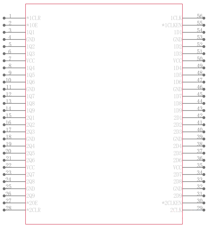 CY74FCT16823CTPACT引脚图