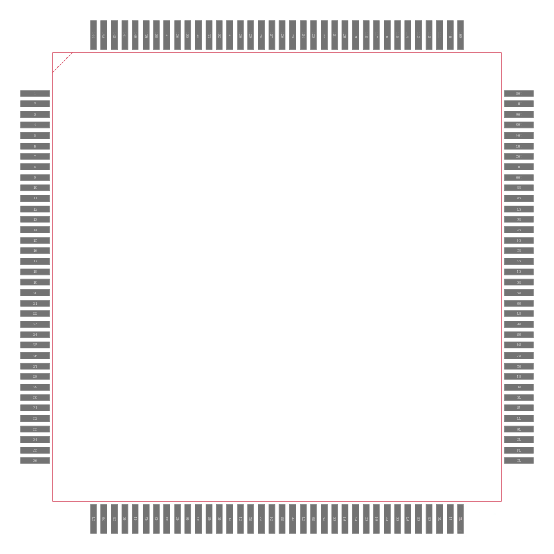 A1240A-1PQ144C封装焊盘图