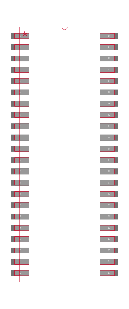 CY7C1041BNL-20VXC封装焊盘图