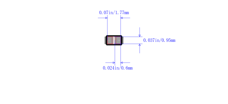 C0603X100J5GACAUTO封装图