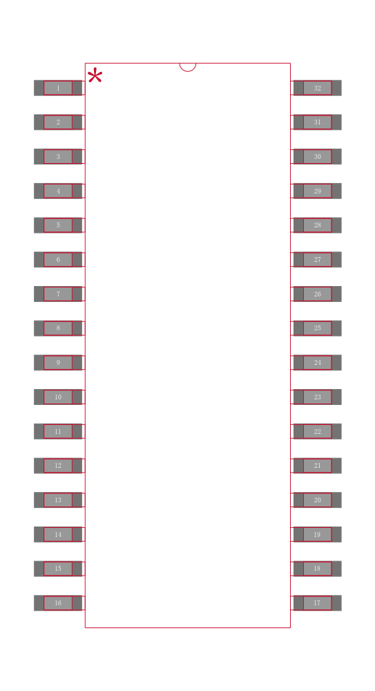 CS5301GDWR32G封装焊盘图