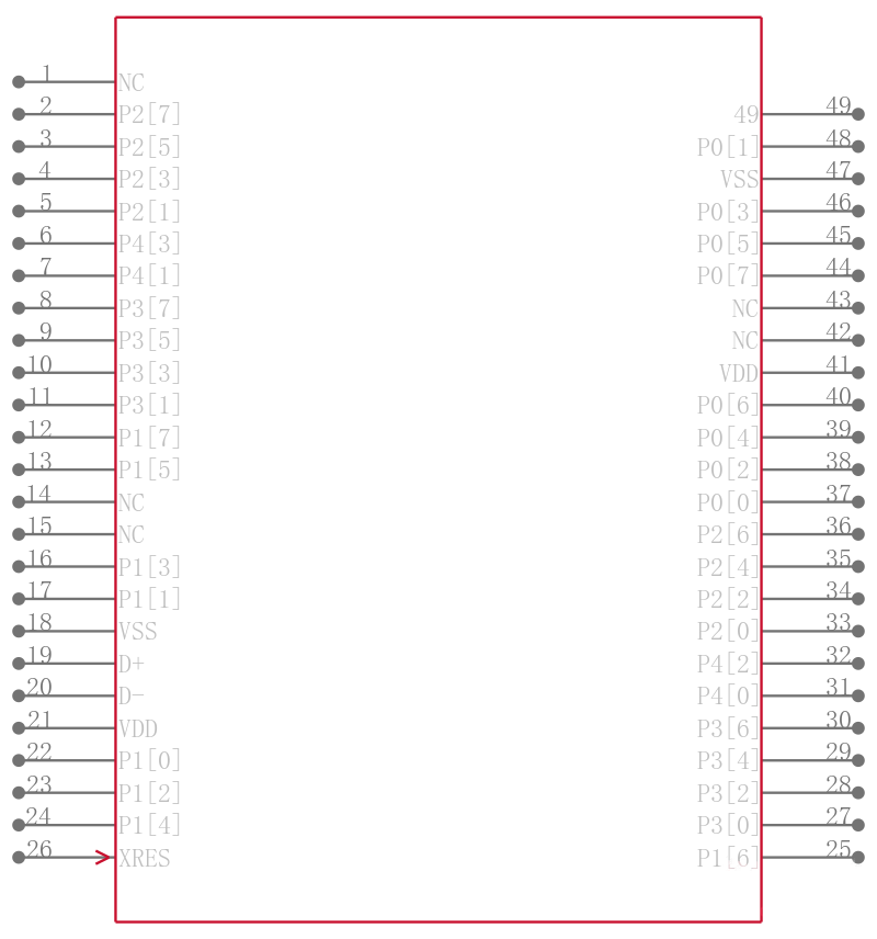 CY7C64355-48LFXC引脚图