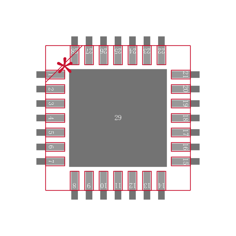C8051F353封装焊盘图