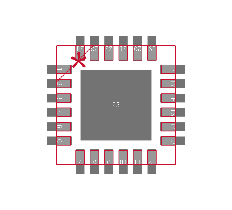 CDC421125RGETG4封装焊盘图