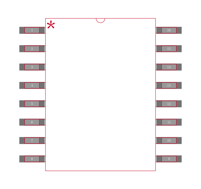 CPC7591BB封装焊盘图