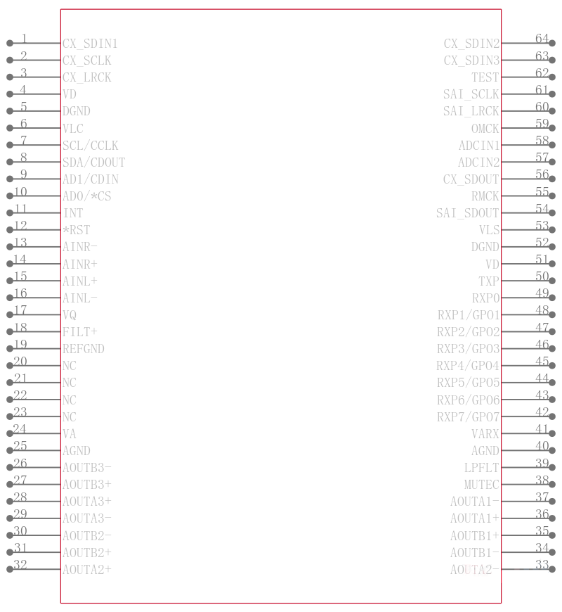 CS42516-DQZR引脚图