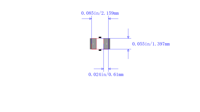 CRG0805F10K封装图