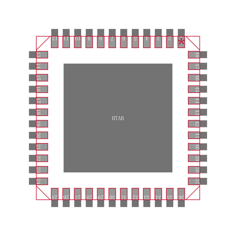 AD9286BCPZ-500封装焊盘图