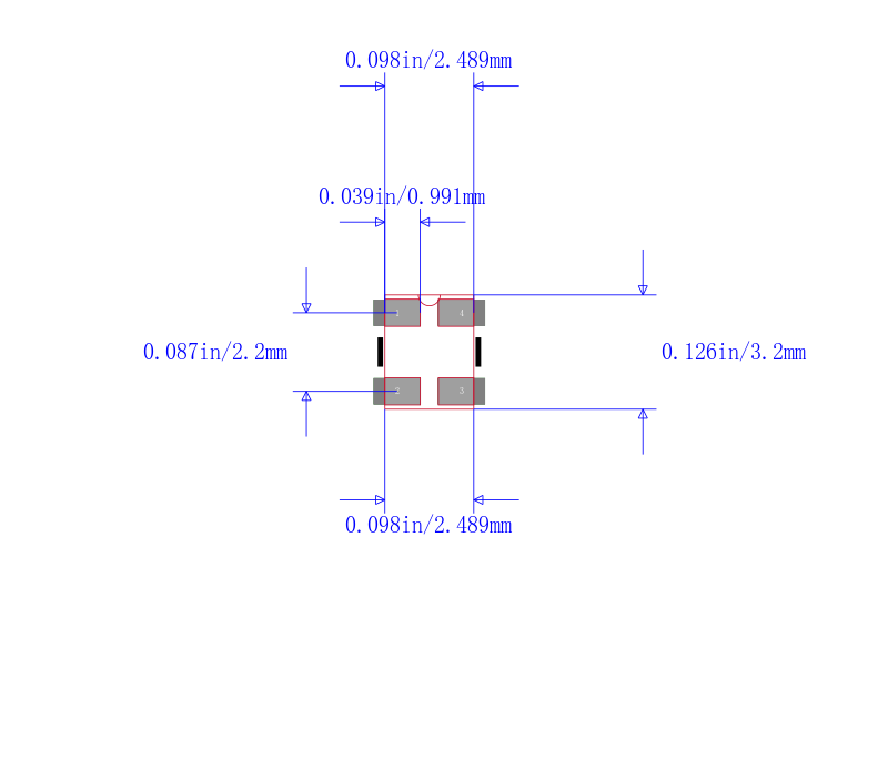 CX3225CA28636D0HSSCC封装图