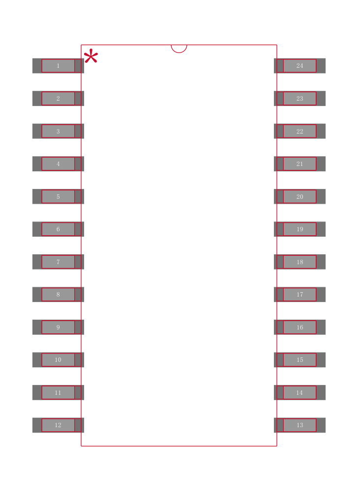 ADM206AR-REEL封装焊盘图