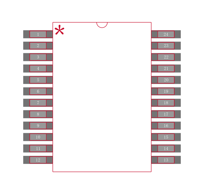ADM206ARSZ-REEL封装焊盘图