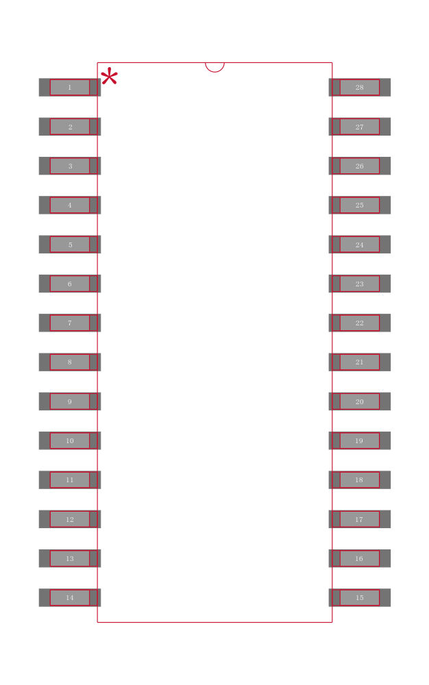 ADM211EAR-REEL封装焊盘图