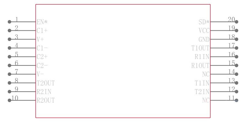 ADM3222ARSZ-REEL引脚图