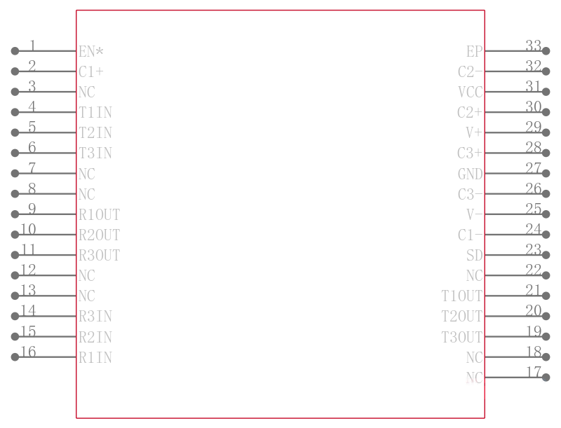 ADM3312EACPZ-REEL引脚图