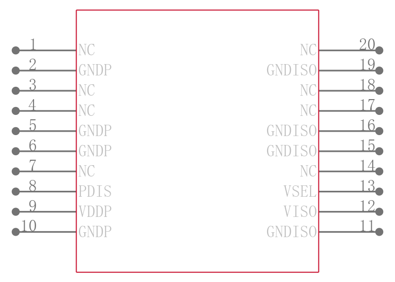 ADUM6010ARSZ-RL7引脚图