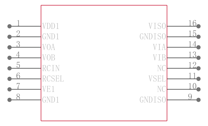 ADUM6202ARIZ-RL引脚图