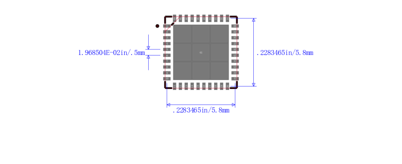 DP83848KSQ/NOPB封装图