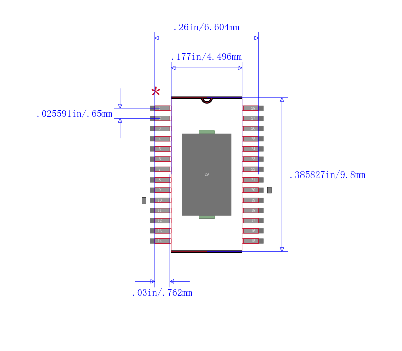 DRV8825PWP封装图