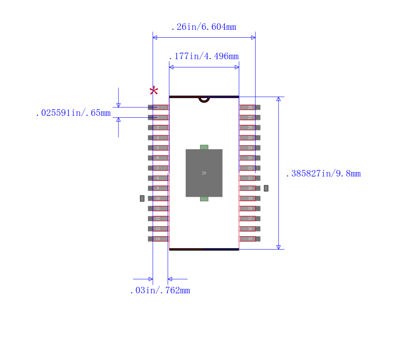 DRV8828PWP封装图