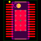 DRV8811PWP封装焊盘图
