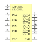 DS34C87TM/NOPB引脚图