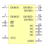 DS36C200M/NOPB引脚图
