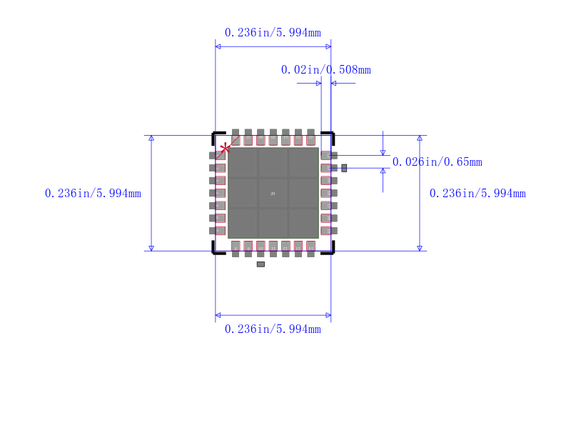 DSPIC33FJ128GP802T-I/MM封装图