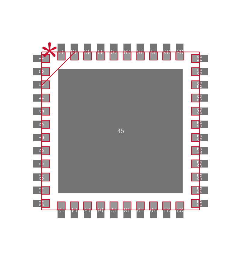 DSPIC33FJ16GS504T-50I/TL封装焊盘图