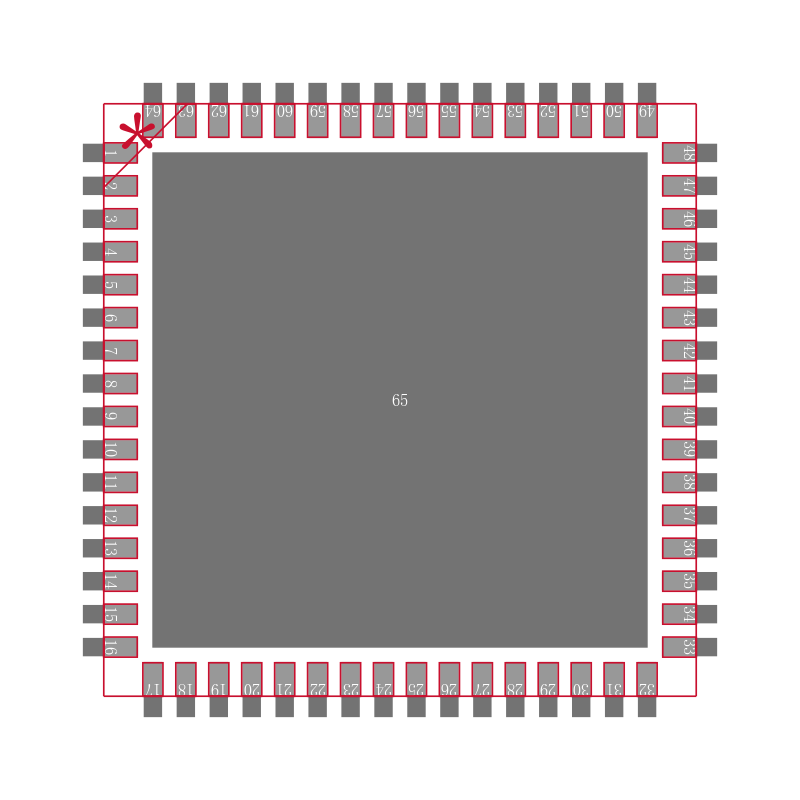 DSPIC33FJ32GS606-50I/MR封装焊盘图