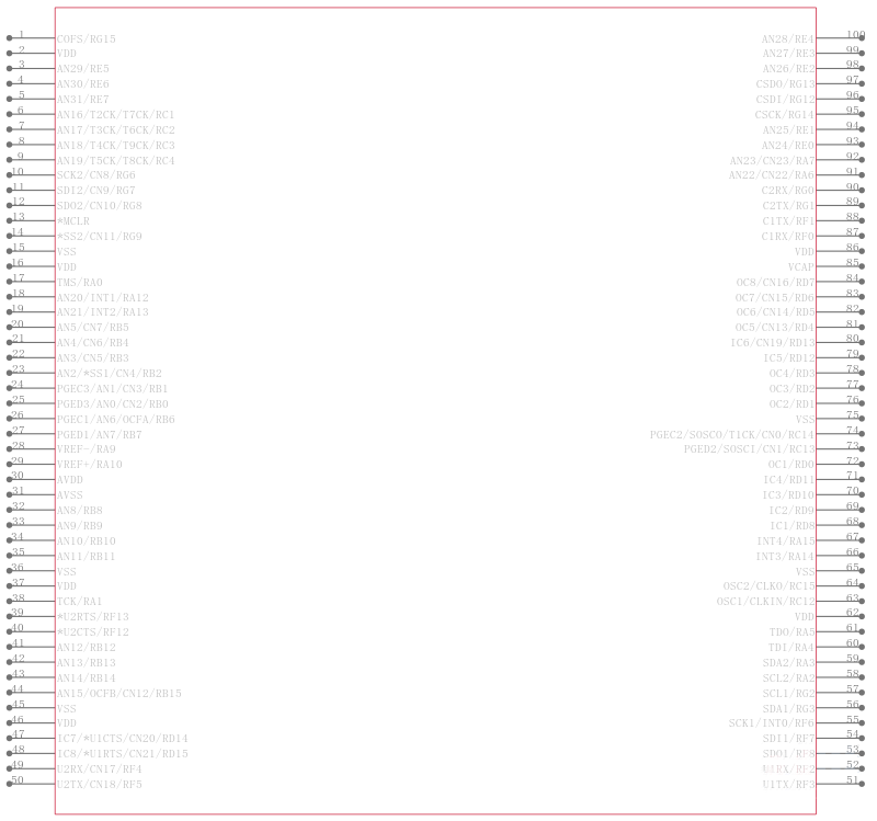 DSPIC33FJ64GP710AT-I/PT引脚图