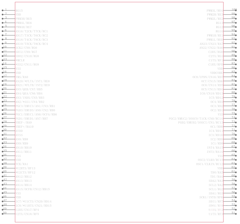 DSPIC33FJ64MC710-I/PF引脚图