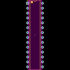 DSPIC33FJ32MC302-I/SP封装焊盘图